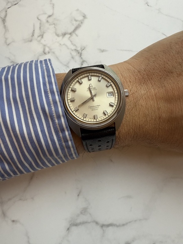 Omega Seamaster Cosmic 2000, szwajcarski zegarek automatyczny.jpeg
