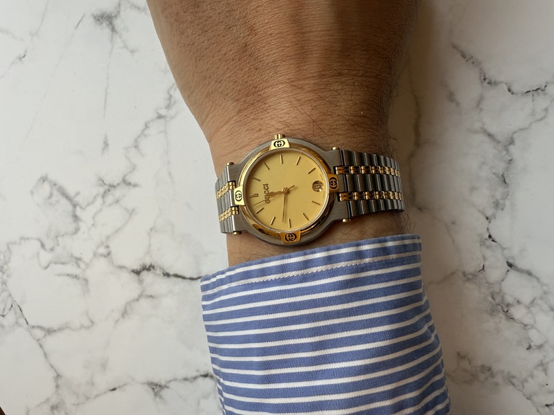 Gucci męski zegarek vintage wraz z oryginalnym pudełkiem (6).jpeg