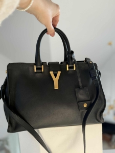 Saint Laurent Paris Cabas – czarna skórzana torba z logo YSL | Luksusowa torebka premium (1)