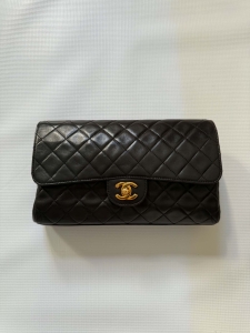 CHANEL Vintage Lambskin Clutch Bag Black – Elegancka Torebka Kopertówka