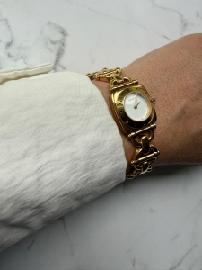 GUCCI Horsebit szwajcarski zegarek vintage, w całości oryginalny na bransolecie