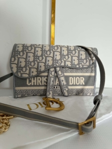 Christian Dior Saddle Slim Pouch / Bum Bag - Dior Oblique Jacquard (1)