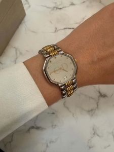 Christian Dior szwajcarski zegarek vintage, damski, duża koperta 32mm, oryginalny