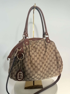 Gucci Sukey torba na ramię skóra+canvas  